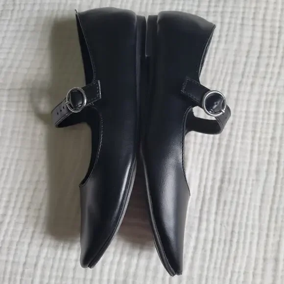 Esprit Womens 6.5 Black Mary Jane Ballet Flats Shoes Minimalist Comfort Nicola - Picture 5 of 7